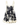 Alémais Mickey Linen Tie-Strap Mini Sundress - Black/White Floral
