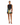 Leo Lin Yvonne Embroidered Mini Dress - Snapdragon Print in Ebony