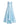 Badgley Mischka Strapless Scoop Neck Hi-Lo Gown - Blue