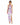 Nicholas Pink & Purple Asymmetrical Ruched Gown