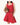 Maje Ruffled Knit Top & Compact Knit Skirt Set - Red