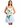 JW Pei Lily Floral Print Sleeveless A-Line Mini - Light Blue