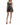 Alice + Olivia Veda Pleated Mini Dress - Twisting Vines Black
