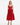 Self-Portrait Red Bow Embroidered Midi Dress - Red