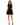 Maje Skater Dress with Embellished Back Bows - Black