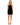 Self-Portrait Black Velvet Crystal Trim Mini Dress - Black